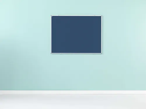 Prikbord Bulletin Blauw 90x120cm Softline Profiel 16mm