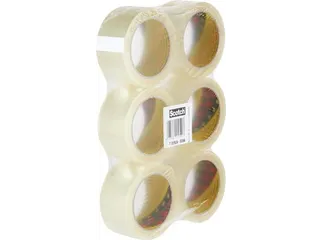 Verpakkingstape 50mmx66m Transparant PP Low noise Pak à 6 rollen - 2