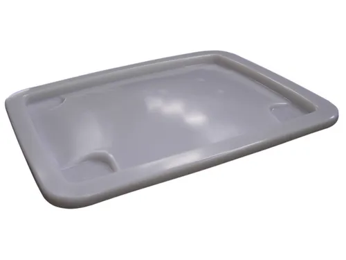 Deksel Voor Hoekige Opslagbak 210 Liter Wit