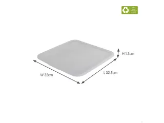 Sigma Home deksel voor 12,5L en 25L cube box transparant - 32,5x32x1,3 - 1