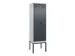 locker voor scheiding van kleding,HxBxD 2120x600x500mm,2vak