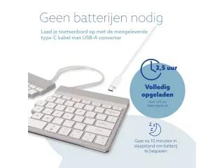 Toetsenbord R-Go Split Break QWERTY WL Wit - 8