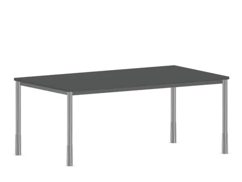 In hoogte verstelbaar bureau,HxBxD 720-840x1800x1000mm,MS-donkergrijs