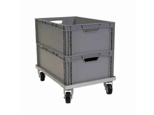 aluminium transportwagen,draagverm. 150kg,laadvl. LxB 600x400mm