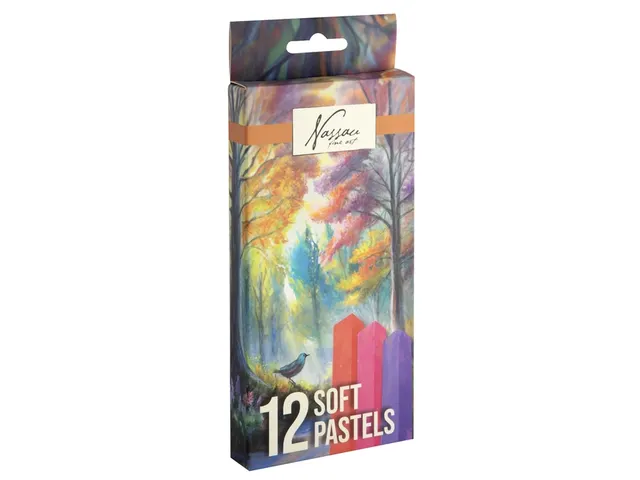 Pastelkrijt Nassau fine art zacht blister 12 stuks assorti
