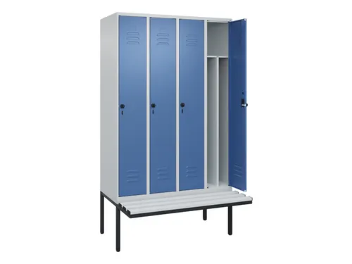 locker voor scheiding van kleding,HxBxD 2120x1200x815mm,4vak