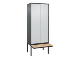 locker voor scheiding van kleding,HxBxD 2120x800x815mm,2vak