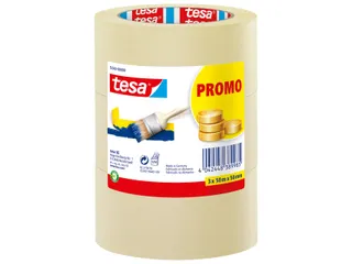 Afplaktape Tesa 55342 basic promo 50mmx50m 3rollen - 1