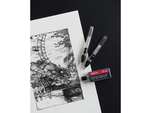 Inkt Aristo 23 ml rood