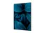 Wanddecoratie Textiel Set A1 Botanische Bladeren Blauw