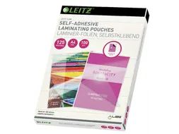 Lamineerhoes Leitz iLAM A4 zelfklevend 2x125micron EVA 100 stuks