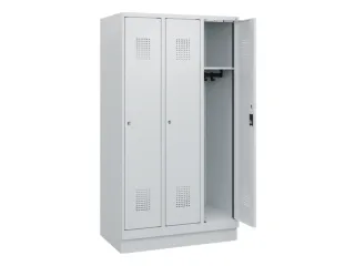 schoollocker,HxBxD 1630x900x500mm,3vak,vak B 300mm,cil.-slot,sokkel - 1