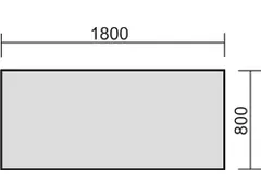 In hoogte verstelbaar bureau,HxBxD 680-820x1800x800mm,blad grafiet