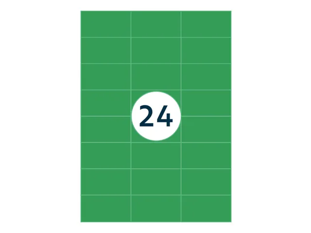 Gekleurde Etiketten 70x37mm Groen 42512 1000 Vel