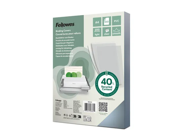 Voorblad Fellowes A4 Pvc 200 Micron