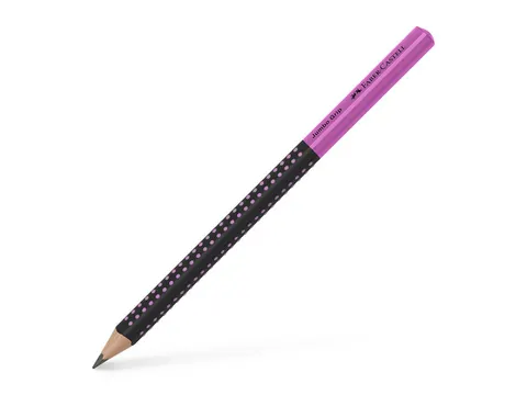 Grafietpotlood Faber-Castell Jumbo Grip two-tone zwart/roze