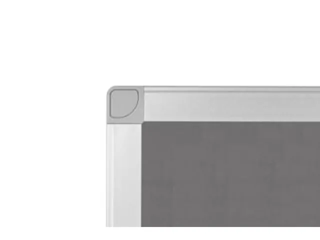 Textielbord Met Aluminium Frame 60 X 90 Cm Grijs