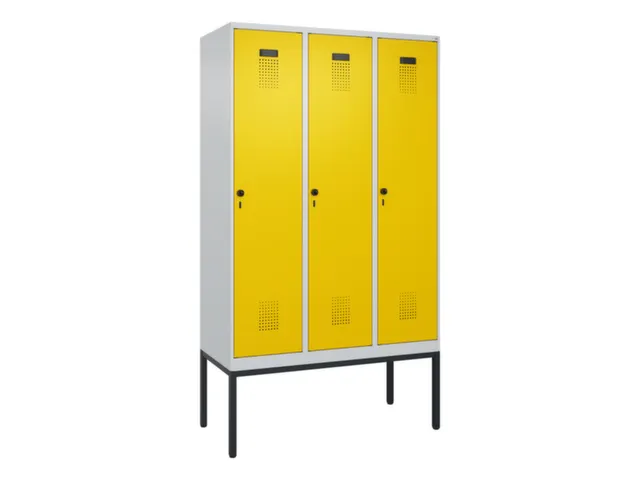 locker voor scheiding van kleding,HxBxD 2120x1200x500mm,3vak