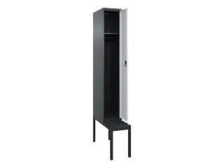 locker met bank,HxBxD 2120x300x815mm,1vak,vak B 300mm,cil.-slot - 2