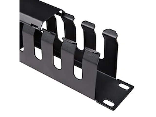 1U Horizontale Kabelgoot met Deksel voor 19 inch Server Rack