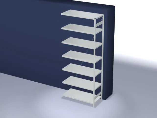 systeemstelling,aanbouwveld,HxBxD 3000x1310x635mm,vakl. 330kg