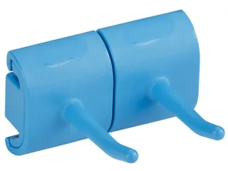 Vikan Hygiene Dubbele Haak voor Hi-Flex Wandhouder Blauw - 1