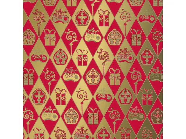 Cadeaupapier Kangaro Sint assorti 70 x 200 cm, 60 rol