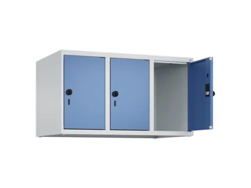 opzetkast,v. locker,3vak.,vak B 300mm,HxBxD 500x900x500mm,vleugeldeur