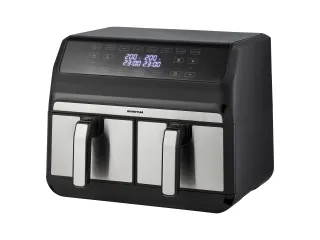 Airfryer Inventum 2x4l 1700w zwart rvs - 2
