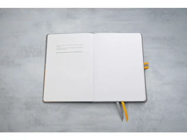 Cahier Linescape A5 gris clair ligné couverture rigide