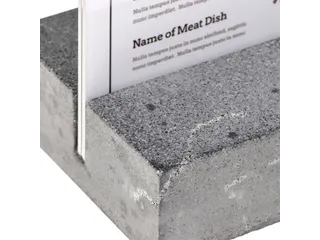 Kaarthouder Europel Folderstandaard A4 Polystone antraciet - 9