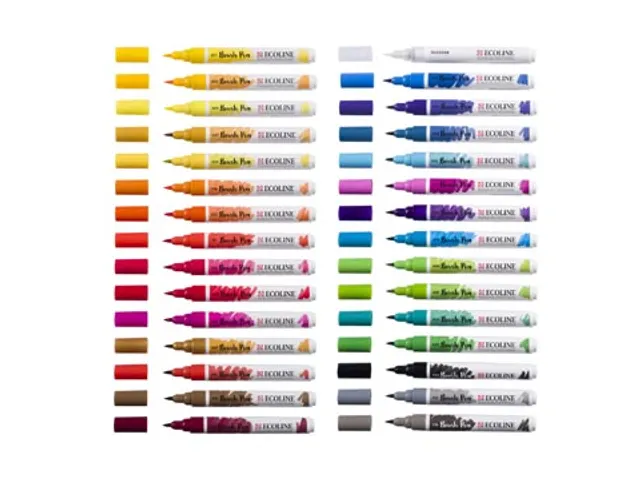 Ecoline Brush pen etui van 30 stuks set Primaire