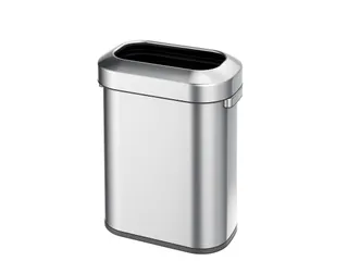 Urban Open Top Afvalbak 60 Liter Mat RVS - 1