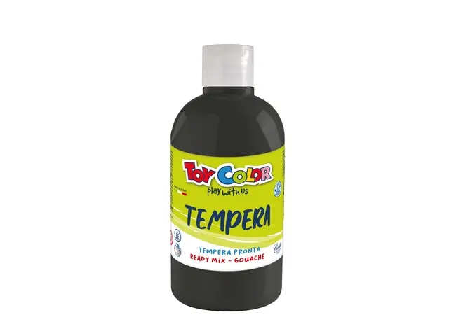 ToyColor plakkaatverf fles 500ml zwart