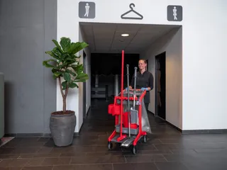 Vikan Hygiene vuilniszakhouder voor HyGo Mobile Cleaning Station grijs - 7