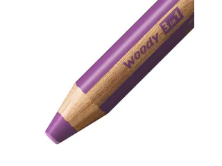 Kleurpotloden STABILO 880 woody 3 in 1 multitalent paars - 2