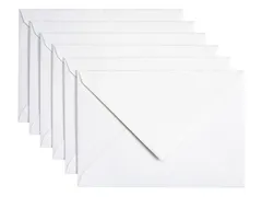 Envelop Papicolor C6 114x162mm metallic parelwit pak à 6 stuks
