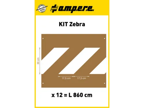 Sjablonenset,Zebra-Markering,V. Vloermarkeerapparaat,Speciaal Karton