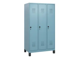 schoollocker,HxBxD 1630x900x500mm,3vak,vak B 300mm,draaigrendel,voeten - 2