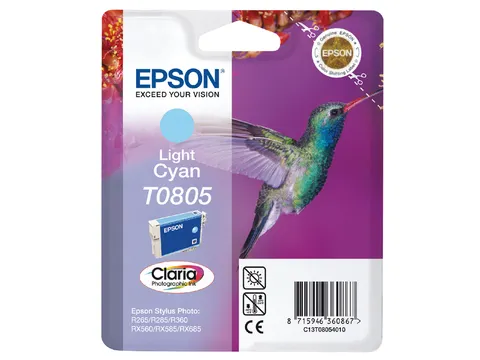 Inktcartridge Epson T0805 lichtblauw C13T08054011