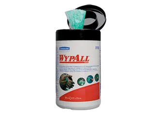 Wypall 7772 handreinigingsdoek 1-laags Groen 27x27cm doos 6 bussen - 2