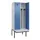 locker met bank,voor scheiding van kleding,HxBxD 2120x800x815mm,2vak