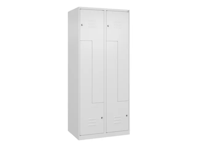 Z-garderobekast,HxBxD 1850x800x500mm,vak B 200/400mm,cil.-slot