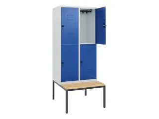 Dubbeldekse dekenkist,HxBxD 1950x800x815mm,2x2vak.,vak B 400mm - 2