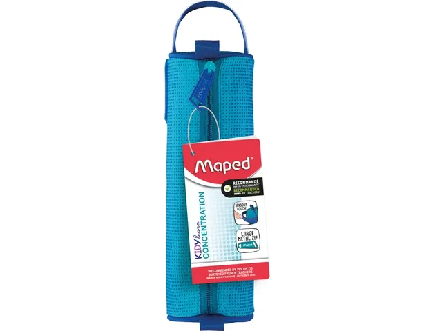 Maped Kidy Learn Concentration Etui rond met rits Blauw