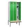locker met bank,HxBxD 2120x900x815mm,3vak,vak B 300mm,draaigrendel