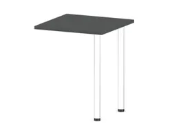 aanbouwtafel,i.h.v.,HxBxD 720-840x600x600mm,MS-donkergrijs