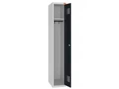 lockerkast,HxBxD 1800x300x500mm,1vak,draaigrendel,sokkel,romp RAL7035