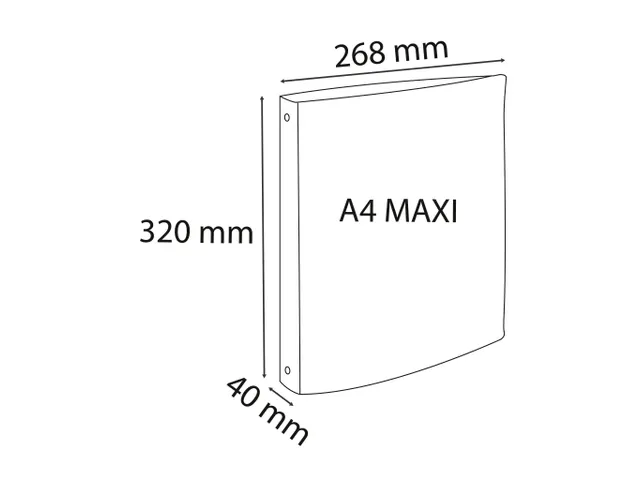 Ringmappe PP OPAK A4+ 4R 30mm geel