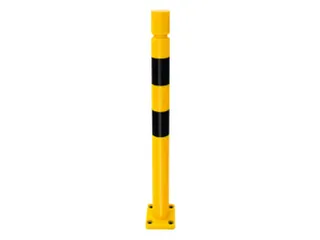 aanrijdbeveiliging paal,HxØ 1000x80mm,geeft mee,TPU,geel/zwart - 1